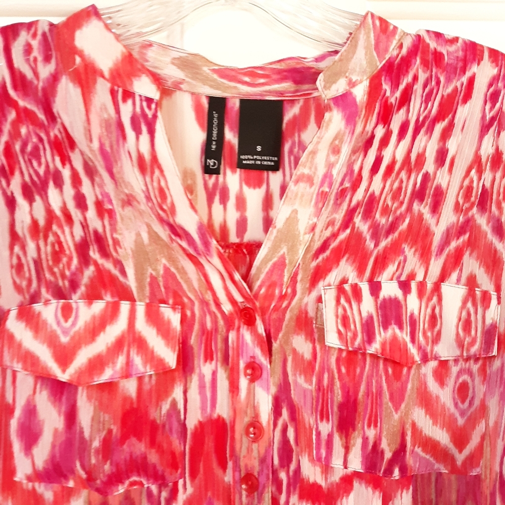 Ladies Sheer Tunic Top Size Small - Picture 4 of 6